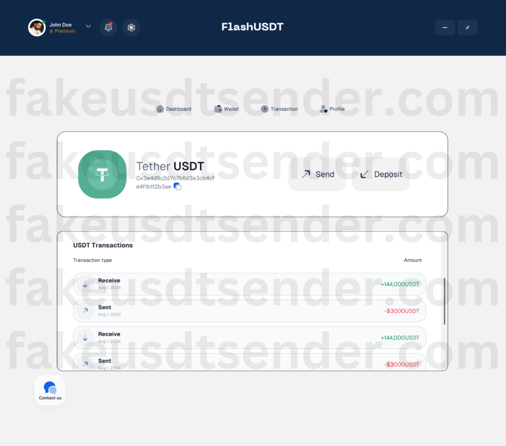 Flash USDT Sender Software - USDT Transactions